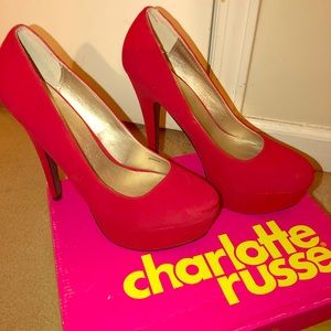 Red Charlotte Russe pumps